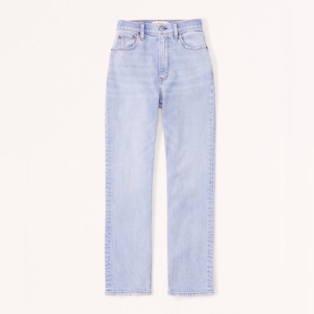 Ultra High Rise Ankle Straight Jean Light